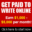 Get paid to write online.